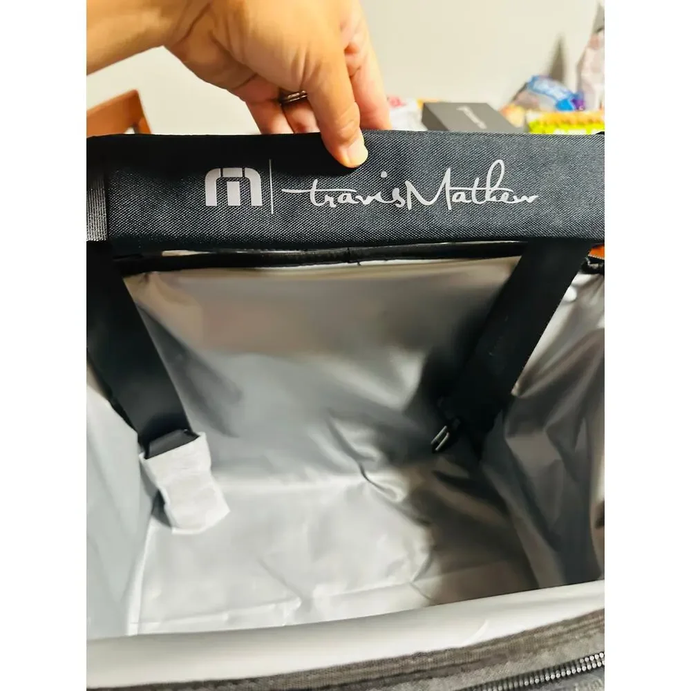 TRAVIS MATHEW Black OKC Thunder 2025 Collab 24 Can Cooler Shoulder Strap NWT